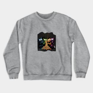 Cats eating spagetti Crewneck Sweatshirt